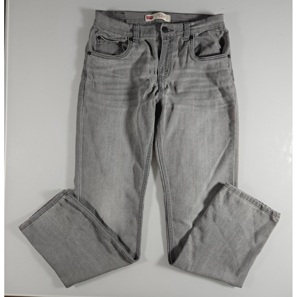 Levi's 511 Slim Fit Grey Denim Jeans Size 28x28 Womens Slim Leg Pants